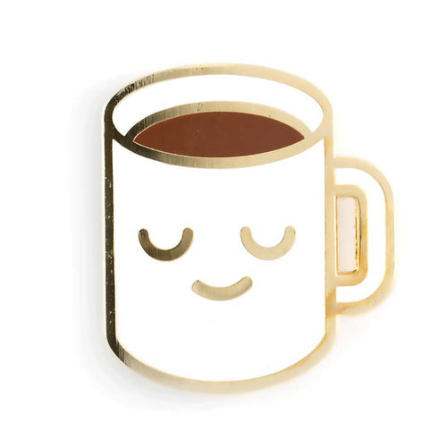 Coffee Mug Enamel Pin