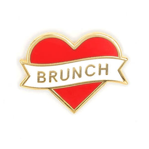 Heart Brunch Enamel Pin