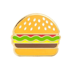 Burger Enamel Pin