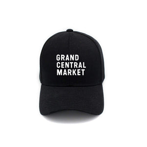 Stacked Market Logo Polo Cap - Black