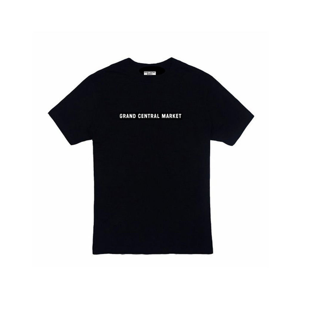 Straight Logo Tee - Black