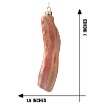 Load image into Gallery viewer, Bacon Glass Ornament