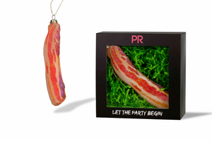 Bacon Glass Ornament