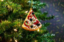 Load image into Gallery viewer, Slice of Pizza Glass Ornament